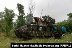 Një Bradley gjatë përdorimit nga ushtria ukrainase, më 2023.