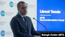 Lánczi Tamás, a Szuverenitásvédelmi Hivatal elnöke Budapesten 2024. június 25-én