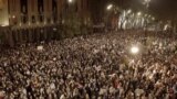 Thousands Protest, And Lawmakers Brawl, As Georgian 'Foreign Agents' Bill Reappears In Parliament