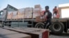 Доставување лекови во Појасот Газа, 23 октомври 2023 година.