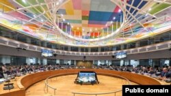 Az Európai Tanács ülésterme Brüsszelben