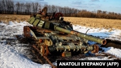 Знищений на Харківщині російський танк, архівне фото