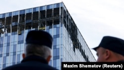 Повредена сграда след нападение с дрон в Москва, 24 юли 2023 г.