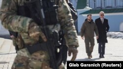Joe Biden i Volodimir Zelenski u Kijevu, 20. februar 2023.