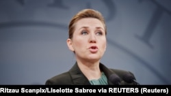 Danska premijerska Mete Frederiksen, 13. mart 2024.
