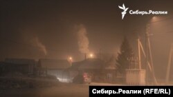 Смог в Абакан (Хакасия) и Минусинск, Красноярски край, декември 2023 г.