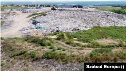Egy hazai hulladéklerakó madártávlatból 2023. augusztus 24-én