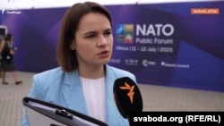 Bjeloruska opoziciona liderka Svjetlana Tihanovskaja živi u Litvaniji otkako je napustila Bjelorusiju, zbog zabrinutosti za svoju i sigurnost svoje dvoje djece.