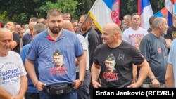 Протест на српските национални организации против Владата на Црна Гора поради одлуката за поддршка на Резолуцијата за геноцидот во Сребреница. Подгорица, 22.05.2024 година.
