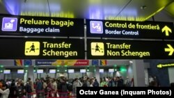 Полноќ на аеродромот Отопени по влезот на Романија во Шенген 