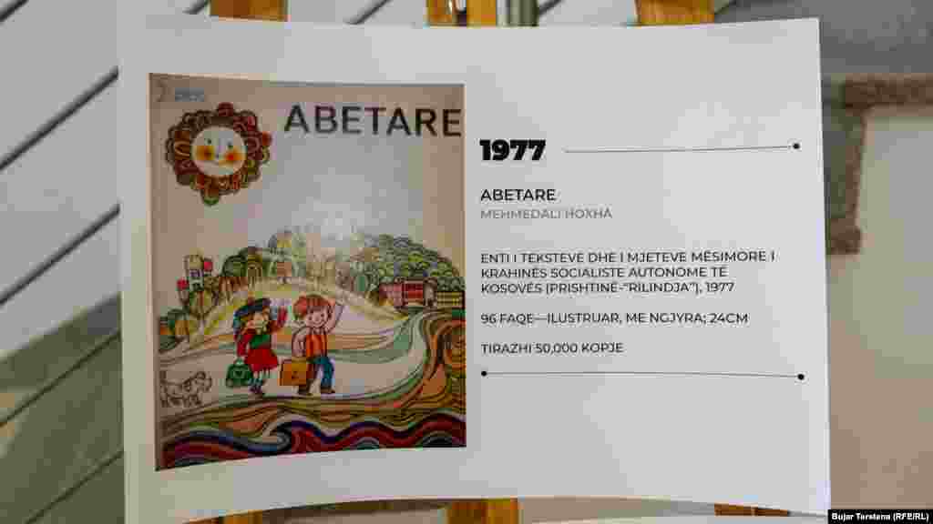 Në vitin 1977 abetarja u botua në Prishtinë – Rilindja.