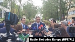 Белгија -- Српскиот претседател Александар Вучиќ во Брисел, 14 септември 2023 година.