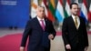 Orbán Viktor az EU-csúcson 2023. december 14-én Brüsszelben