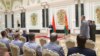 Președintele belarus Alexandr Lukașenko la întâlnirea cu înalți ofițeri, la care a anunțat că liderul milițiilor Wagner, Evgheni Prigojin, este în Belarus, Minsk, 27 iunie 2023. 