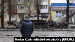 УКРАИНА -- Фотографија од последиците од борбите во Бородјанка, во киевската област, 3 март 2022 година.