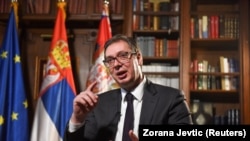 Српскиот претседател Александар Вучиќ