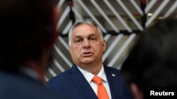 Orbán Viktor Brüsszelben 2021. június 24-én. 