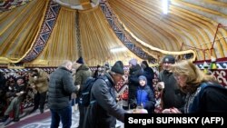 „Iurta Invincibilității” de la Bucea, regiunea Kiev, 9 ianuarie 2023.