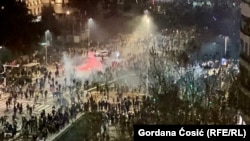 Sumnja se da je "zvučni top" korišćen protiv demonstranata tokom protesta u Beogradu, 15. marta 2025.