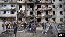 Hajnalban már robbanások hangja hallatszódott az ukrán fővárosban. 