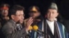 Musharraf (left) with Karzai in Kabul on September 6