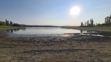 Краєвид на Сімферопольське водосховище, липень 2025 року