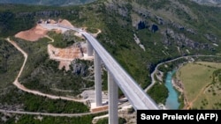 Vijadukt na autoputu Bar- Boljare za što je Crna Gora uzela kredit od Kine