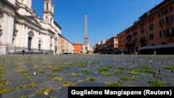 Foto nga Roma, gjatë kohës së izolimit. 