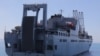 Anija ushtarake amerikane në portin e Durrësit.