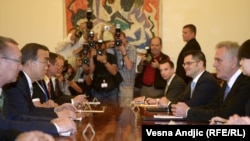 Tomislav Nikolić na sastanku sa Ban Ki Munom