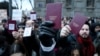 Студентски индекси на протест пред Уставниот суд во Белград, 12.01.2025
