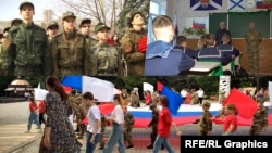 Ukraynanın işğal olunmuş ərazilərində Rusiyanın uşaqlara hərbi hazırlıq təlimləri.