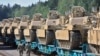 Tancuri americane aduse în Lituania pentru exerciții militare comune la granița cu Belarus, septembrie 2020