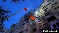Одессада дрон тийген көп кабаттуу үй, 3-июль, 2025-жыл.