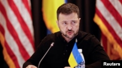 Președintele ucrainean, Volodimir Zelenski, la baza americană Ramstein, din Germania, la 6 septembrie. La weekend va merge din nou acolo.