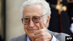 The new United Nations and Arab League peace envoy to Syria, Lakhdar Brahimi, says he was "scared" about taking up the post.
