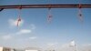FILE: Nooses hang at the site of execution in Pul-e Charkhi prison, on the outskirts of Kabul in 2014