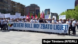 Pamje nga protesta e sotme në Prishtinë