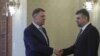 Liderii social-democrați susțin că președintele Iohannis își dorește un guvern PSD - PNL. Imagine cu președintele Klaus Iohannis și Marcel Ciolacu, 2020.
