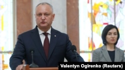 Igor Dodon și Maia Sandu