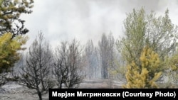 Пожар во близина на Пехчево. 