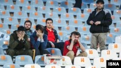 هواداران پرسپولیس پس از باخت سنگین تیم خود در برابر تراکتورسازی تبریز.