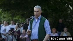 Lázár János építési és közlekedési miniszter Nagykőrösőn 2025. április 29-én
