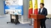Ministrul Educației, Dan Perciun, anunță lansarea campaniei naționale de promovare a studiilor universitare „Învață în Moldova”, Chișinău, 27 februarie 2025.