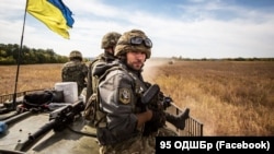 Военнослужащие 95-й отдельной десантно-штурмовой бригады ВСУ