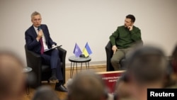 NATO Secretary-General Stoltenberg visits in Kyiv