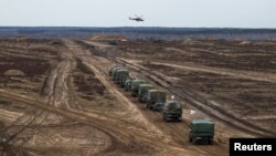 Ukraine says it has been seeing an uptick in military activity and troop levels in neighboring Belarus. (file photo)