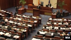 Министерот за финансии Зоран Ставрески зборува за собраниска седница за ребаланс на буџетот