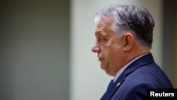 Premierul ungur Viktor Orbán la summitul UE din 27 octombrie, 2023. (REUTERS/Johanna Geron/File Photo)