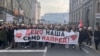 Протест на пензионерите во Белград, Србија
